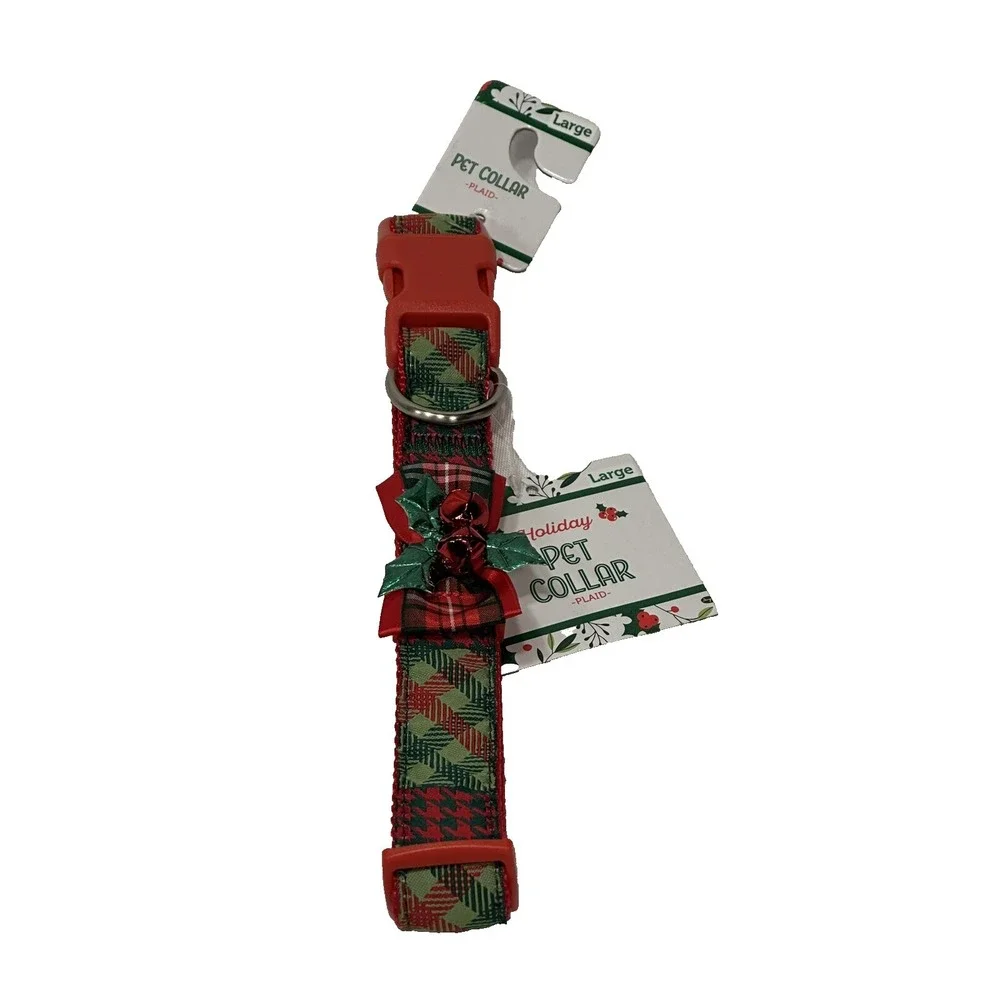 NEW‎ holiday pet dog collar size large 18-26 inches